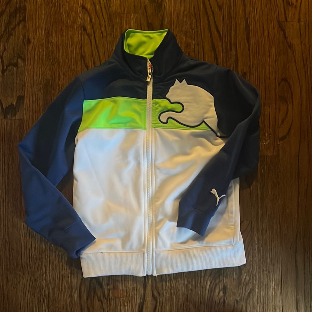 Puma zip up white